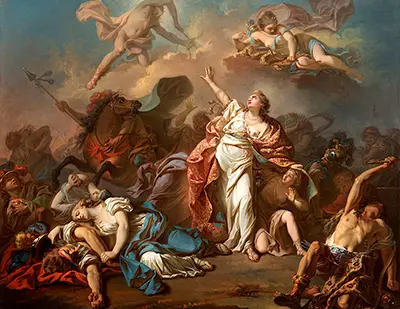 Diana and Apollo Killing Niobe's Children Jacques Louis David